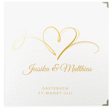 Klick: Details zu Gästebuch Selection Hochzeit "Envie" anzeigen Gästebuch Selection Hochzeit Envie Leinen-Hardcover gold