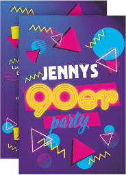 Party-Einladung Neunziger