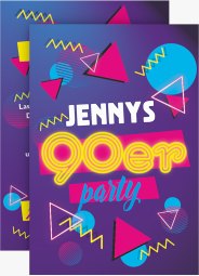 Party-Einladung Neunziger