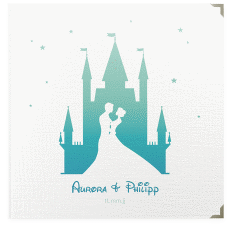 Klick: Details zu Gästebuch Selection Hochzeit "Castle" anzeigen Gästebuch Selection Hochzeit Castle Leinen-Hardcover tuerkis