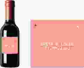 Piccoloetikett Hochzeit Weddingpass Etikett Piccolo rosa