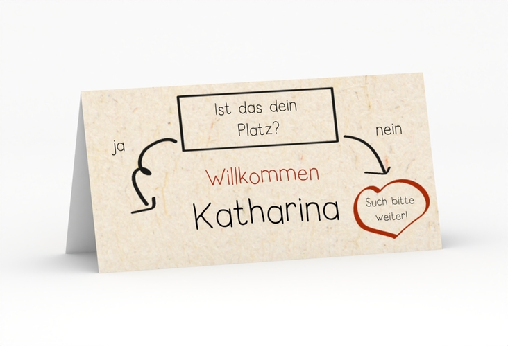 Tischkarte Hochzeit Entscheidung Tischkarten