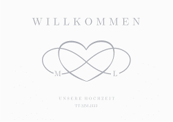 Klick: Details zu Willkommensschild Poster "Infinity" anzeigen Willkommensschild Poster Infinity 70 x 50 cm Poster grau