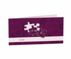 Klick: Details zu Inviti matrimonio collezione Bergamo anzeigen Inviti matrimonio collezione Bergamo DIN lang Klappkarte fucsia