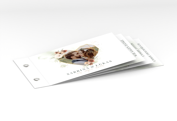 Danksagungskarte Hochzeit Odeur Booklet gruen
