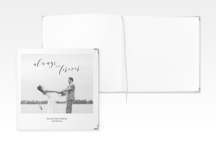 Gästebuch Selection Hochzeit Photoframe Leinen-Hardcover