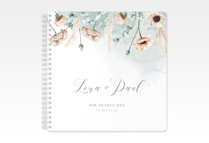 Gästebuch Hochzeit Anemone Ringbindung