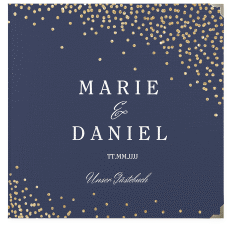 Klick: Details zu Gästebuch Selection Hochzeit "Glitter" anzeigen Gästebuch Selection Hochzeit Glitter Leinen-Hardcover blau
