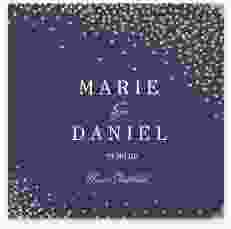 Gästebuch Selection Hochzeit Glitter Leinen-Hardcover blau
