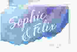 Save the Date-Postkarte Aquarella A6 Postkarte blau
