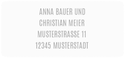 Klick: Details zu Absenderetikett Hochzeit "Amazing" anzeigen Absenderetikett Hochzeit "Amazing" 45,7 x 21,2 mm