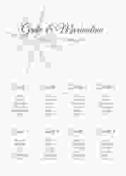 Sitzplan Poster Hochzeit Windrose 50 x 70 cm Poster blau