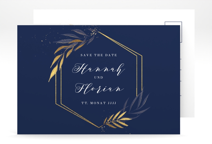 Save the Date-Postkarte Eleganza A6 Postkarte