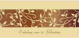 Einladung 50. Geburtstag "Hermann/Hermine"