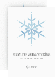 Klick: Details zu Business-Weihnachtskarte "Winterhauch" anzeigen Business-Weihnachtskarte "Winterhauch"