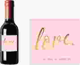 Piccoloetikett Hochzeit Glam Etikett Piccolo rosa