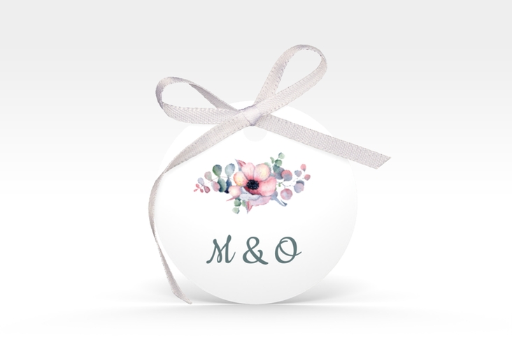 Geschenkanhänger Hochzeit Herzgold Geschenkanhänger, rund