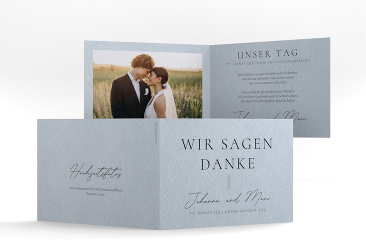 Dankeskarte Hochzeit Hochzeitsfreude A6 Klappkarte quer