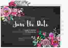 Save the Date-Postkarte "Flourish"