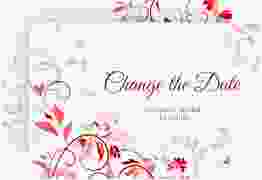 Change the Date-Karte Lilly A6 Karte quer rot