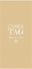 Klick: Details zu Tagesablauf Hochzeit "Rise" anzeigen Tagesablauf Hochzeit Rise lange Karte hoch beige