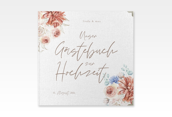 Gästebuch Selection Hochzeit Flowercloud Leinen-Hardcover