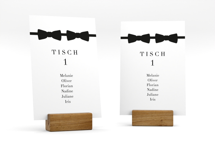 Tischaufsteller Hochzeit Suits Tischaufsteller