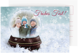 Klick: Details zu Weihnachtskarte "Schneekugel" anzeigen Weihnachtskarte "Schneekugel"