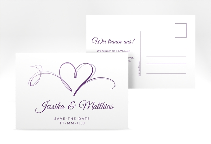 Save the Date-Postkarte Envie A6 Postkarte