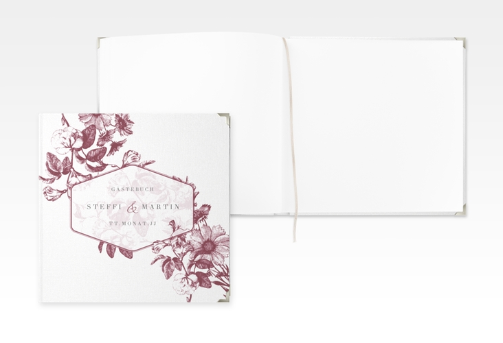 Gästebuch Selection Hochzeit Magnificent Leinen-Hardcover rot