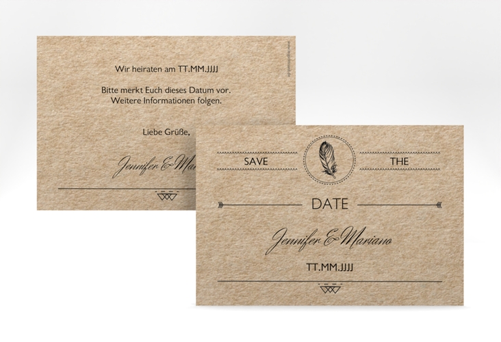 Save the Date-Karte Hochzeit Colorado A6 Karte quer