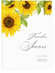 Klick: Details zu Stammbuch A5 "Sonnenblume" anzeigen Stammbuch A5 Sonnenblume Stammbuch A5 weiss