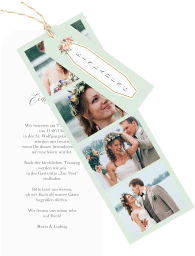 Klick: Details zu Hochzeitseinladung "Prachtvoll" anzeigen Hochzeitseinladung Prachtvoll Kartentrio mint