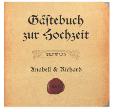 Klick: Details zu Gästebuch Selection Hochzeit "Mittelalter" anzeigen Gästebuch Selection Hochzeit Mittelalter Leinen-Hardcover beige