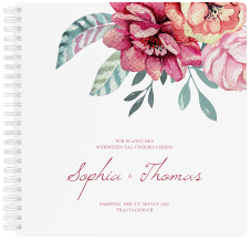 Klick: Details zu Trautagebuch Hochzeit "Blooming" anzeigen Trautagebuch Hochzeit Blooming Trautagebuch Hochzeit weiss