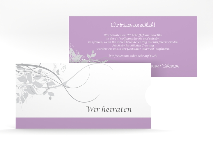 Hochzeitseinladung "Florenz" Einsteckkarte