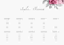 Sitzplan Poster Hochzeit "Blooming"
