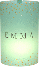 Windlicht Hochzeit Glitter Windlicht mint