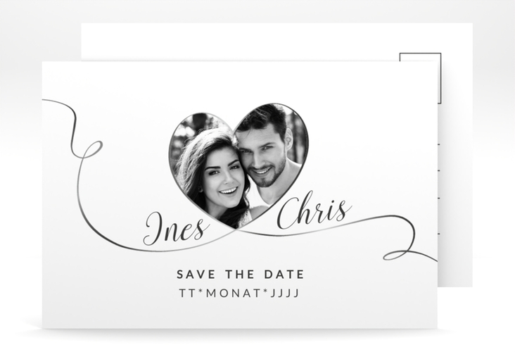 Save the Date-Postkarte Dolce A6 Postkarte weiss