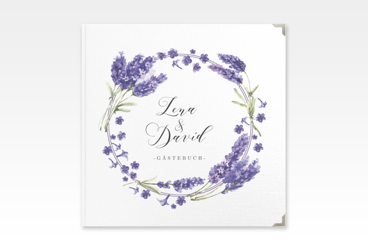 Gästebuch Selection Hochzeit Lavendel Leinen-Hardcover