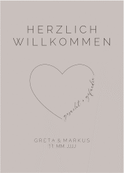 Klick: Details zu Willkommensschild Poster "Lebenstraum" anzeigen Willkommensschild Poster Lebenstraum 50 x 70 cm Poster grau