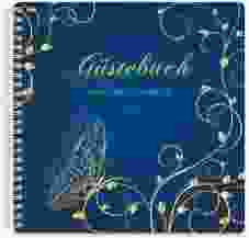 Gästebuch Hochzeit Eternity Ringbindung blau