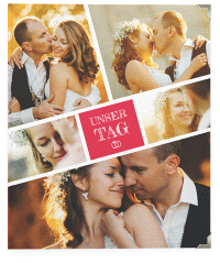 Klick: Details zu Hochzeitsalbum "Rise" anzeigen Hochzeitsalbum Rise 21 x 25 cm pink