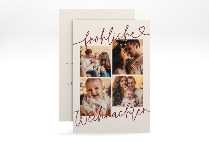 Weihnachtskarte Christmas Feeling A6 Karte hoch