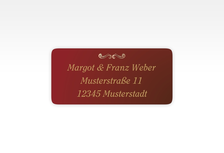 Absenderetikett Hochzeit Goldene Hochzeit 45,7 x 21,2 mm