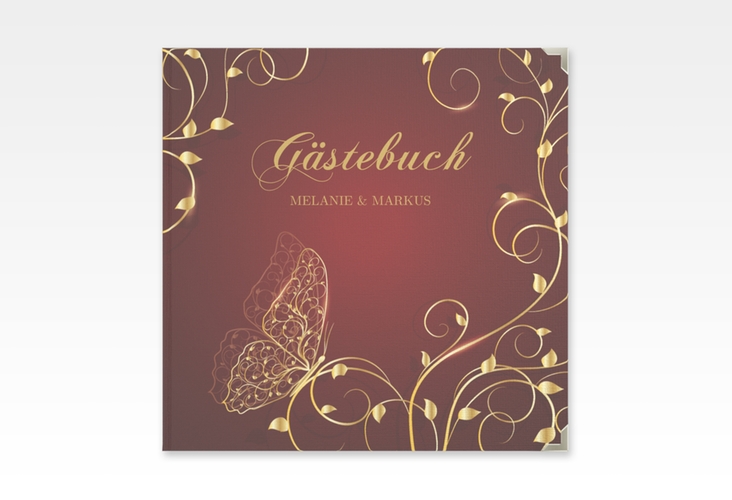 Gästebuch Selection Hochzeit Eternity Leinen-Hardcover rot