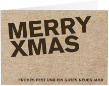 Business-Weihnachtskarte "Cardboard"