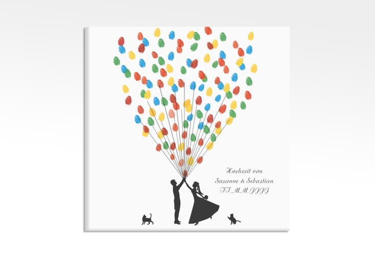 Wedding Tree Leinwand Ballons Beatrice Cat (bis 40 Gäste) 30 x 30 cm