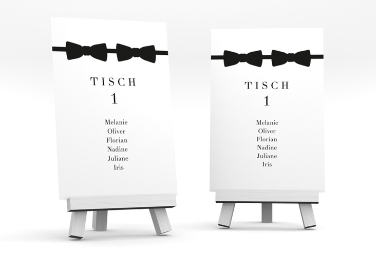 Tischaufsteller Hochzeit Suits Tischaufsteller