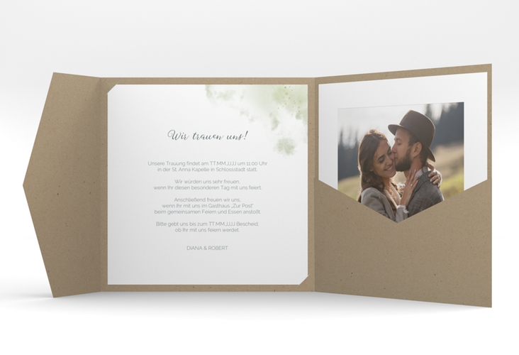 Hochzeitseinladung Adore Pocketfold